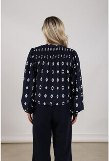 Philou blouse dessin Blauw - M