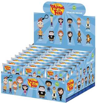 Phineas and Ferb 3D Foam Bag Clips Series 1 Display (24)