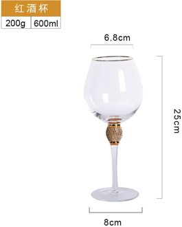 Phnom Penh Cocktail Glas Gewikkeld Met Diamant Wijn Set Champagne Goblet Crystal Druif Glas Wijn Beker Wijn Beker wijn cup