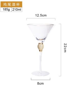Phnom Penh Cocktail Glas Gewikkeld Met Diamant Wijn Set Champagne Goblet Crystal Druif Glas Wijn Beker Wijn Beker