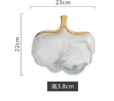 Phnom Penh Marmer Keramische Plaat Bestek Creatieve Huishoudelijke Diner Platen Brood Fruit Plaat Sieraden Lade Voor Servies L2