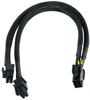 Phobya 6-Polig PCIe > 2x 6-Polig PCIe Y-Kabel 30cm