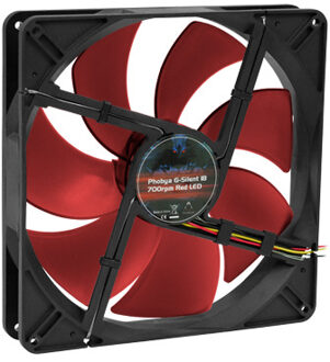 Phobya G-Silent 18 red 700rpm 180x180x32 Full Tower Overige