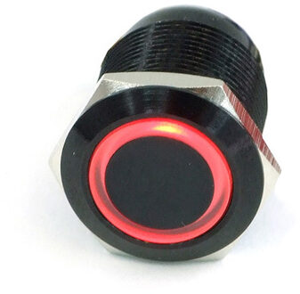 Phobya Push-button 19mm Alu black