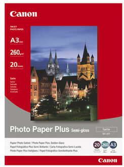 Photo Paper Plus semi-gloss SG-201, 1686B026, DIN A3, , Zijdeglans, 20 vellen