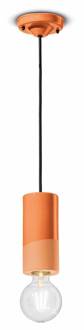 PI hanglamp, cilindervormig, Ø 8 cm oranje