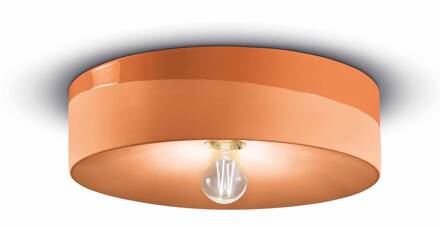 PI plafondlamp, glanzend/mat, Ø 40 cm oranje
