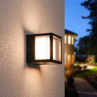 Pia LED Wandlamp Zwart IP54 voor binnen en buiten