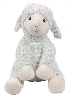 Pia Toys Knuffeldier Schaap/lammetje - zachte pluche stof - premium kwaliteit knuffels - wit - 50 cm