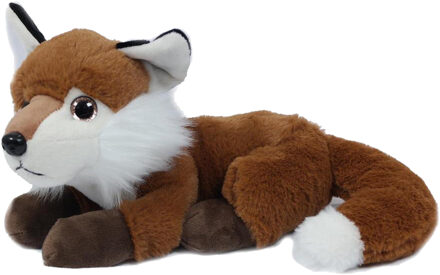 Pia Toys Knuffeldier Vos - donkerrood - pluche stof - premium kwaliteit knuffels - 20 cm