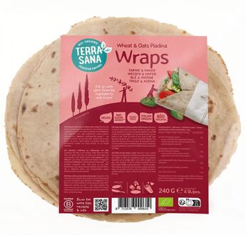Piadina wraps tarwe en haver 240 gram