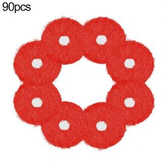 Piano Accessoires 90 Stks/set Piano Vilt Wasmachine Balance Rail Stempelen Toetsenbord Tuning Reparatie Tools Piano Vilt Wasmachine Rood