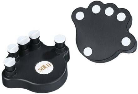Piano Hand Corrector Vinger Krachttraining Piano Vingers Krachttraining Gereedschap Piano Toetsenbord Voor Beginner 1 Paar/pak zwart