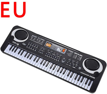 Piano Keyboard Portable Electronic Children'S Keyboard Piano Beginner Digital Music Piano Toy 61 Keys Piano With Microphone