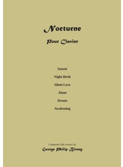 Piano Nocturne: Composition Musical Score - George Philip Birney