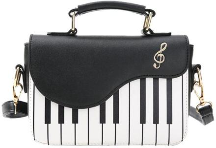 Piano Patroon Vrouwen Lederen Crossbody Messenger Handtas Vrouwen Flap Schoudertas Bolsa Feminina Tas 01