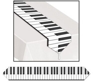 Piano toetsen tafelloper