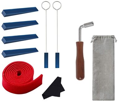 Piano Tuning Kit 10 Stuks Piano Tuning Tool Kit/Piano Tuning Moersleutel Hamer/Vilt Temperament Strip/Rubber mute
