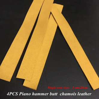 Piano tuning tools accessories 4PCS Piano hammer butt chamois leather 2cmx20cm Piano repair tool parts