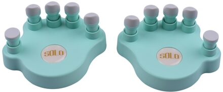 Piano Vinger Trainers Krachttraining Gereedschap Vinger Correctoren Zachte Vinger Pads Piano Toetsenbord Vinger Training 5 Ronde Toetsen blauw