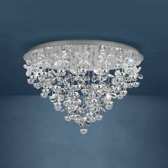 Pianopoli plafondverlichting Chroom, Transparant A+