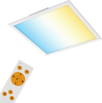 PIATTO Plafondlamp - LED - Dimbaar - warm tot koud wit licht - 45x45cm - Wit