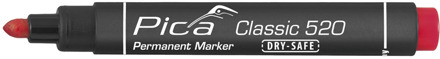 Pica 520/40 Permanent Marker | 1-4mm | Rond | Rood | 10 stuks - PI52040
