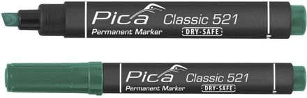 Pica 521/36 Permanent Marker | 2-6mm | Beitel | Groen | 10 stuks - PI52136