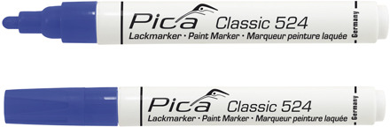 Pica 524/41 Lakmarker | 2-4mm | Ronde tip | Blauw | 10 stuks - PI52441