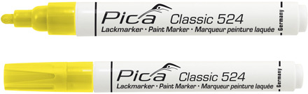 Pica 524/44 Lakmarker | 2-4mm | Ronde tip | Geel | 10 stuks - PI52444