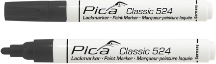 Pica 524/46 Lakmarker | 2-4mm | Ronde tip | Zwart | 10 stuks - PI52446