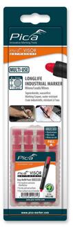 Pica 991/40 VISOR Permanent Navulling | Rood | Blister - PI99140SB