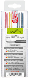 Pica Dry Vulpotlodenset 8 delig 2 x rood, 2 x geel, 4 x grafiet