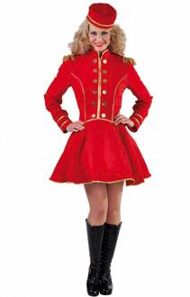 Piccolo kostuum dames Rood - Zalm