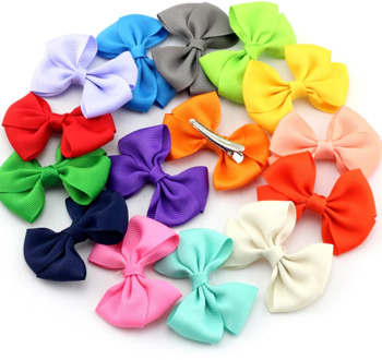 Pick 10 Small Baby Bows Hair clip girls Hairpin hair Infant Ribbon Bow with Little Hair Clip Bebe hair accessories Bow Barrettes