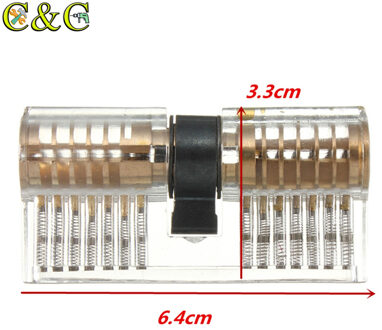 Pick Binnen Hangslot Transparante Lock Lock Picks Gereedschap voor Professionele Slotenmaker Zichtbaar Praktijk Training Sleutel Koper