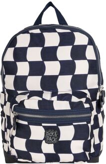 Pick & Pack Check it Out Backpack M navy schooltas kind Blauw - H 36.5 x B 26.5 x D 12.5 cm