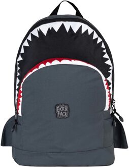 Pick & Pack Shark kinderrugzak M anthracite Grijs