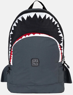 Pick & Pack Shark kinderrugzak M anthracite Grijs