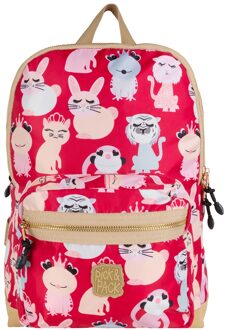 Pick & Pack Sweet Animal Backpack M rosa Rood - H 36 x B 26 x D 18