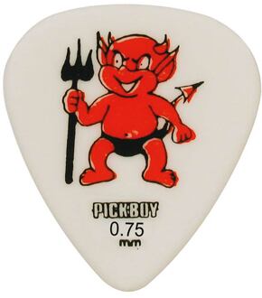 Pickboy GP1402-075 0.75 mm. plectra met "red devil"-design 0.75 mm. plectra met "red devil"-design, 50-pack