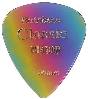Pickboy GP21-100 1.00 mm. plectra 1.00 mm. plectra, 'rainbow'- design, 50-pack