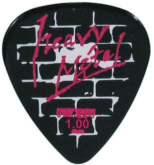 Pickboy GP698-100 1.00 mm. plectra met "the wall"-design 1.00 mm. plectra met "the wall"-design, 50-pack
