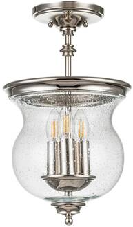 Pickering Lane hanglamp, 3-lamps, gepolijst nikkel gepolijst nikkel, helder