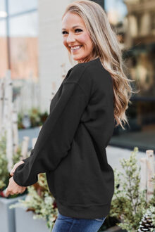 Pickleball Graphic Sweatshirt Donkergroen