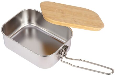 Picknick Lunch Box Multifunctionele Rvs Draagbare 900Ml Met Snijplank Voedsel Opslag Container School Office Lunch Tas