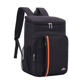 Picknick Rugzak Dubbele Schouder Warmte Behoud Zak Outdoor Ice Pack Verdikte Warmte Behoud Rugzak Waterdichte Picknick zwart