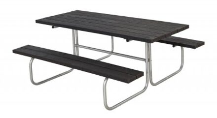 Picknickset kunststof | Classic zwart 155 x 177 x 73 cm