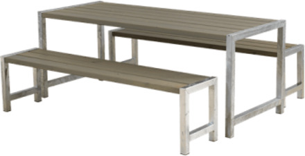 Picknickset Modern Grijs Bruin Black