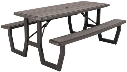 picknicktafel Rough-Cut opvouwbaar Bruin